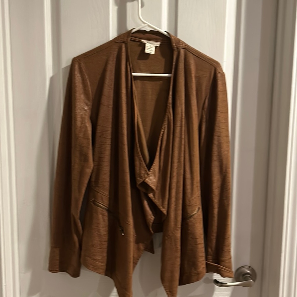 Faux suede jacket outer layer - excellent condition.